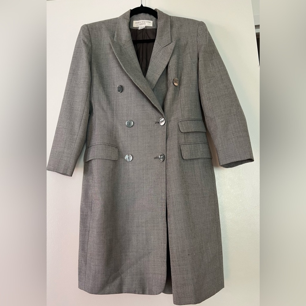 Jones New York Gray Double-Breasted Dress - Picture 2 of 4